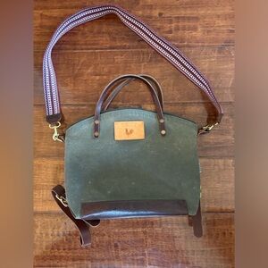 Meanwhile Back on the Farm 2.0 backpack  with webbing strap.